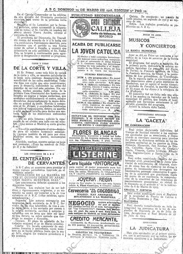 ABC MADRID 19-03-1916 página 12