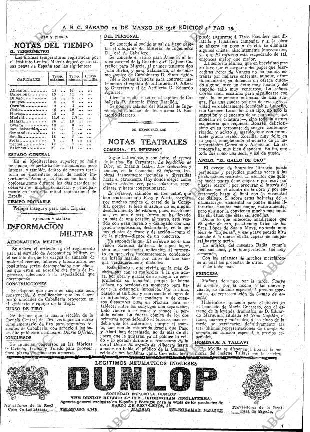 ABC MADRID 25-03-1916 página 15