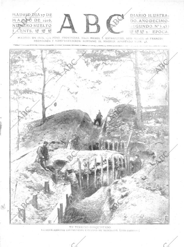 ABC MADRID 27-03-1916 página 1