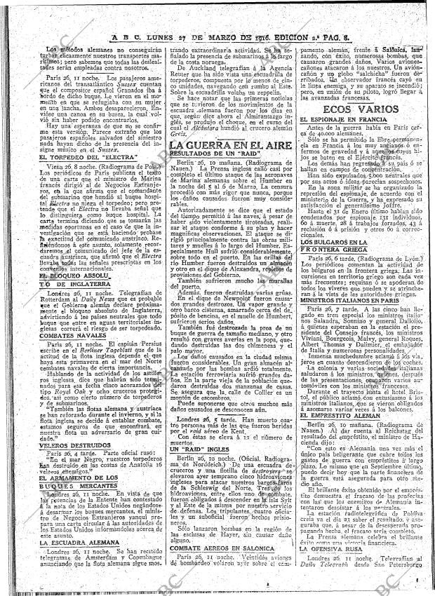 ABC MADRID 27-03-1916 página 8