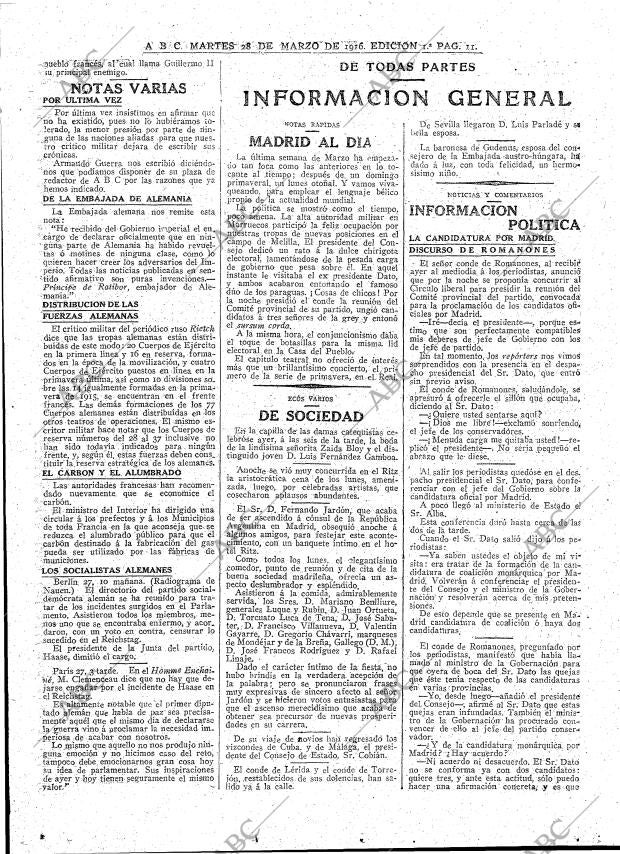 ABC MADRID 28-03-1916 página 11
