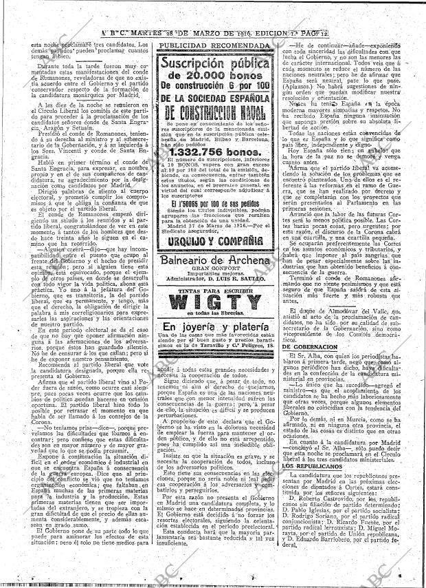 ABC MADRID 28-03-1916 página 12