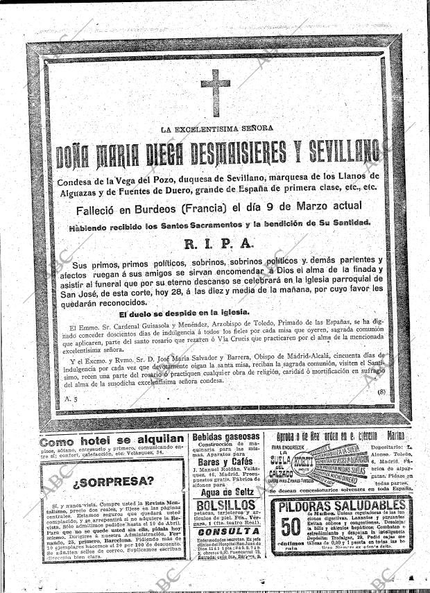 ABC MADRID 28-03-1916 página 20