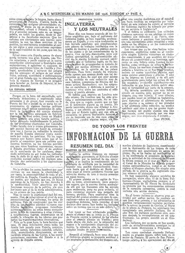 ABC MADRID 29-03-1916 página 6