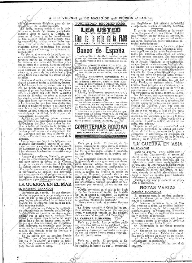 ABC MADRID 31-03-1916 página 10