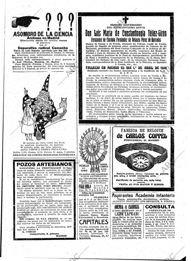 ABC MADRID 31-03-1916 página 23