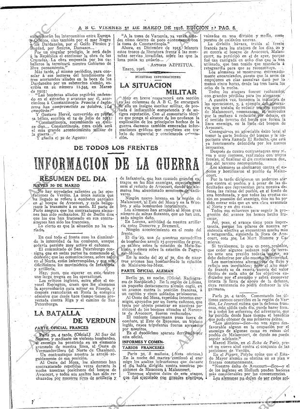 ABC MADRID 31-03-1916 página 8