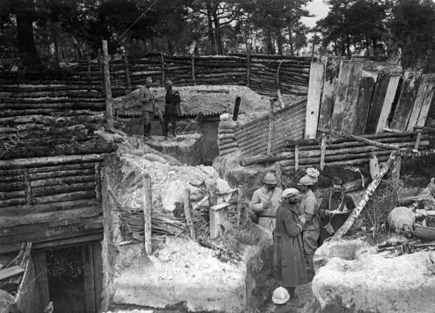 Una posición francesa fortificada en la región de Verdún