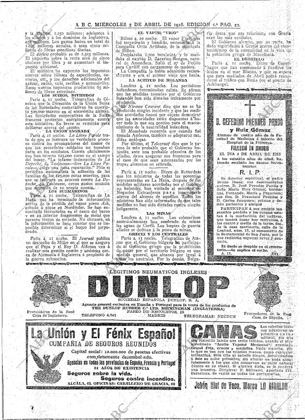 ABC MADRID 05-04-1916 página 20