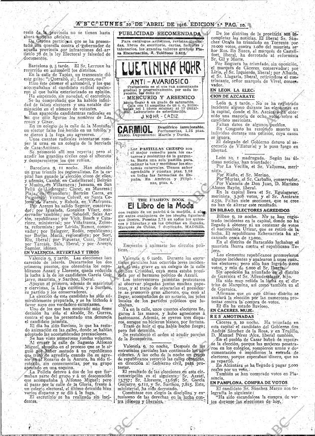 ABC MADRID 10-04-1916 página 10