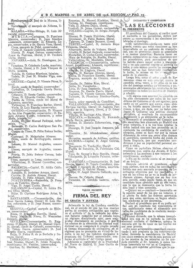 ABC MADRID 11-04-1916 página 13