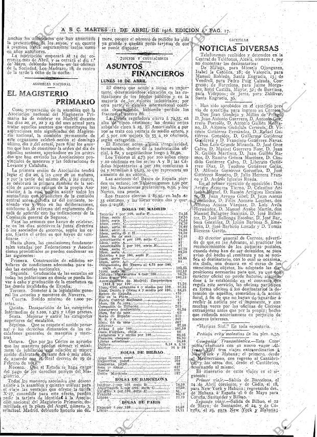 ABC MADRID 11-04-1916 página 17
