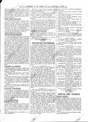ABC MADRID 14-04-1916 página 19
