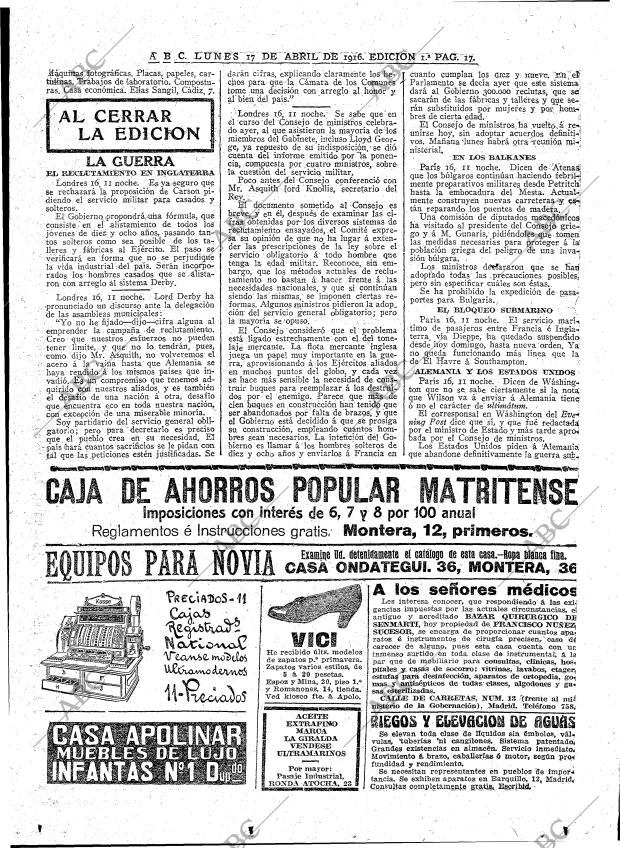 ABC MADRID 17-04-1916 página 17