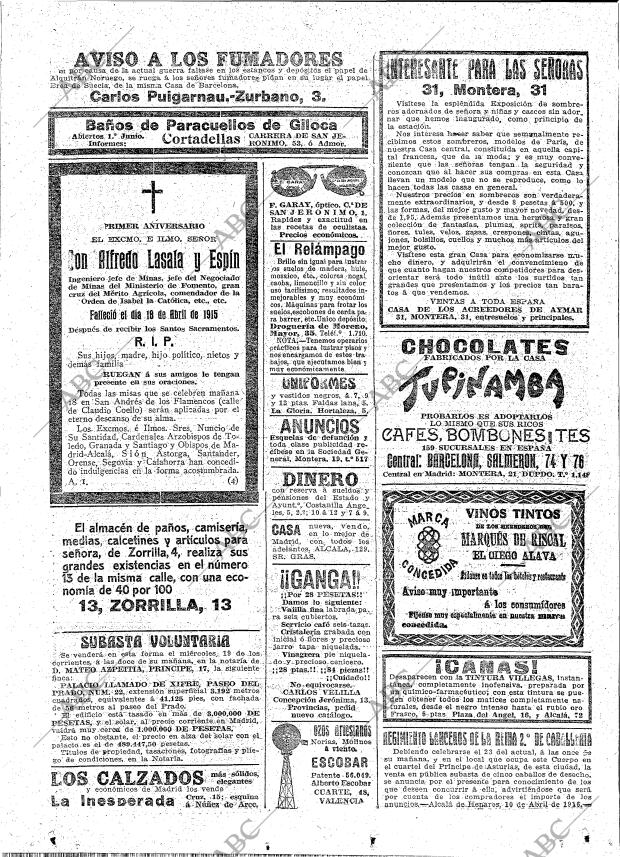 ABC MADRID 17-04-1916 página 22