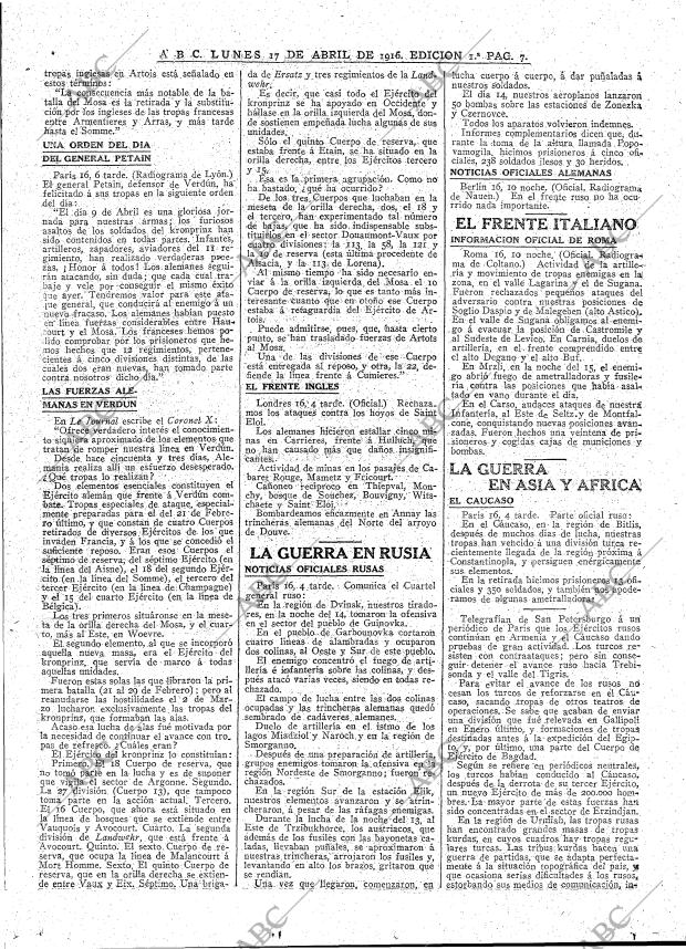 ABC MADRID 17-04-1916 página 7