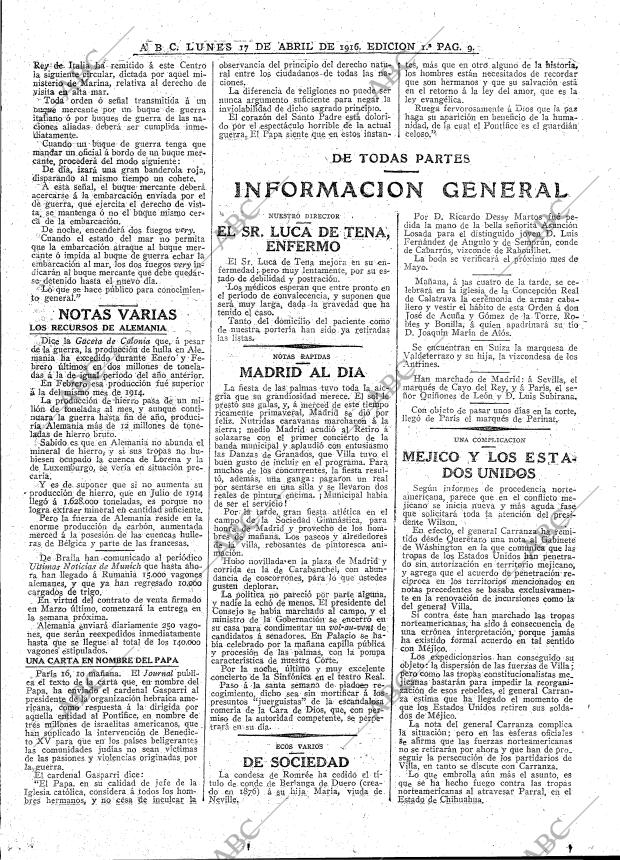 ABC MADRID 17-04-1916 página 9