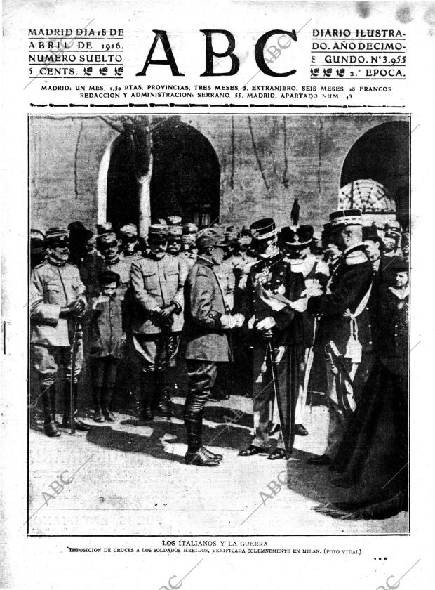 ABC MADRID 18-04-1916 página 1