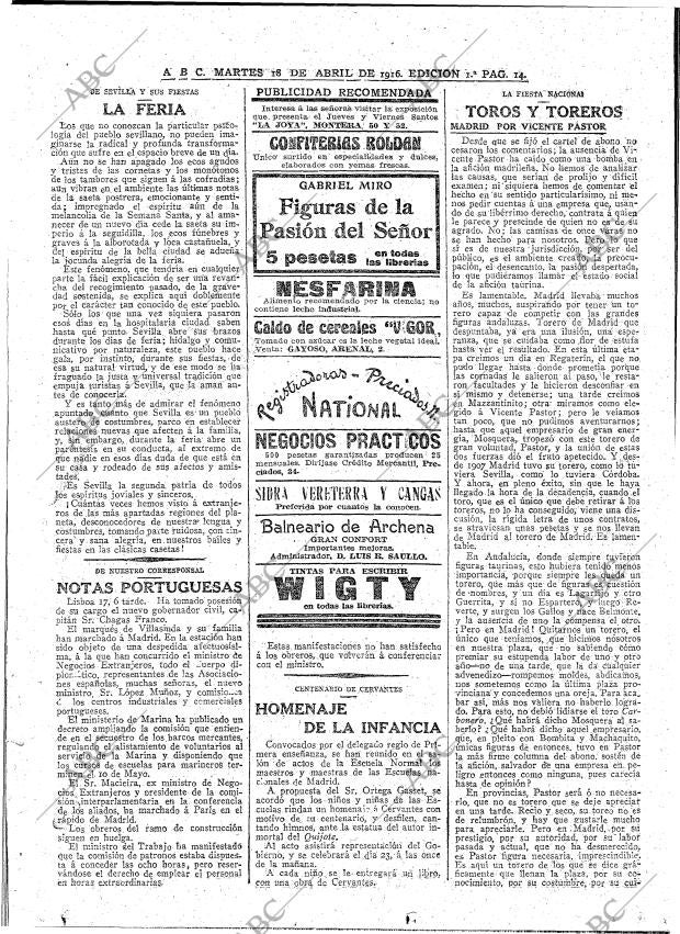 ABC MADRID 18-04-1916 página 14