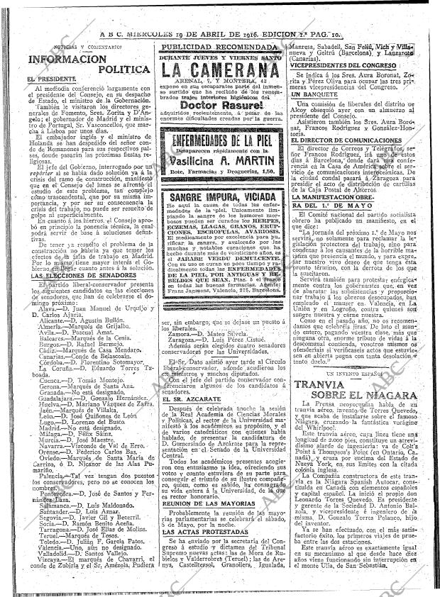ABC MADRID 19-04-1916 página 10