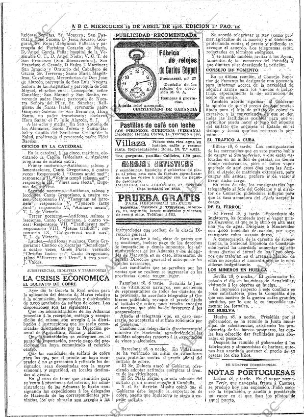 ABC MADRID 19-04-1916 página 12