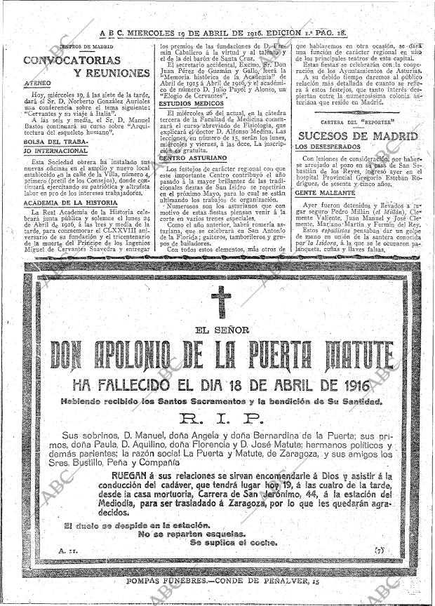 ABC MADRID 19-04-1916 página 18