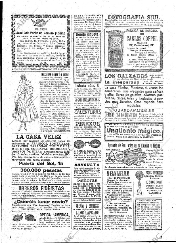 ABC MADRID 20-04-1916 página 23