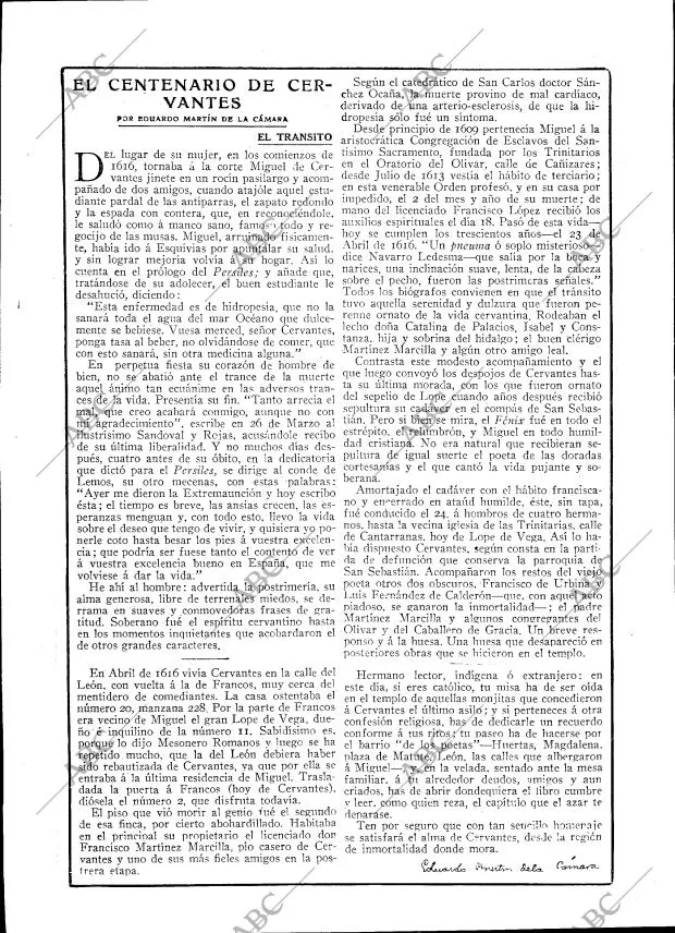 BLANCO Y NEGRO MADRID 23-04-1916 página 6
