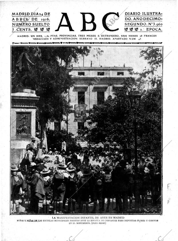 ABC MADRID 24-04-1916 página 1