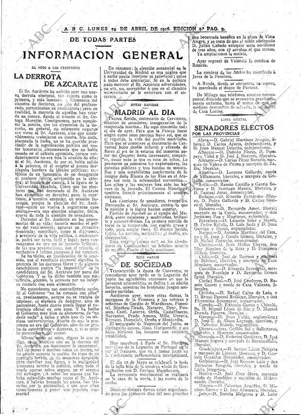 ABC MADRID 24-04-1916 página 9