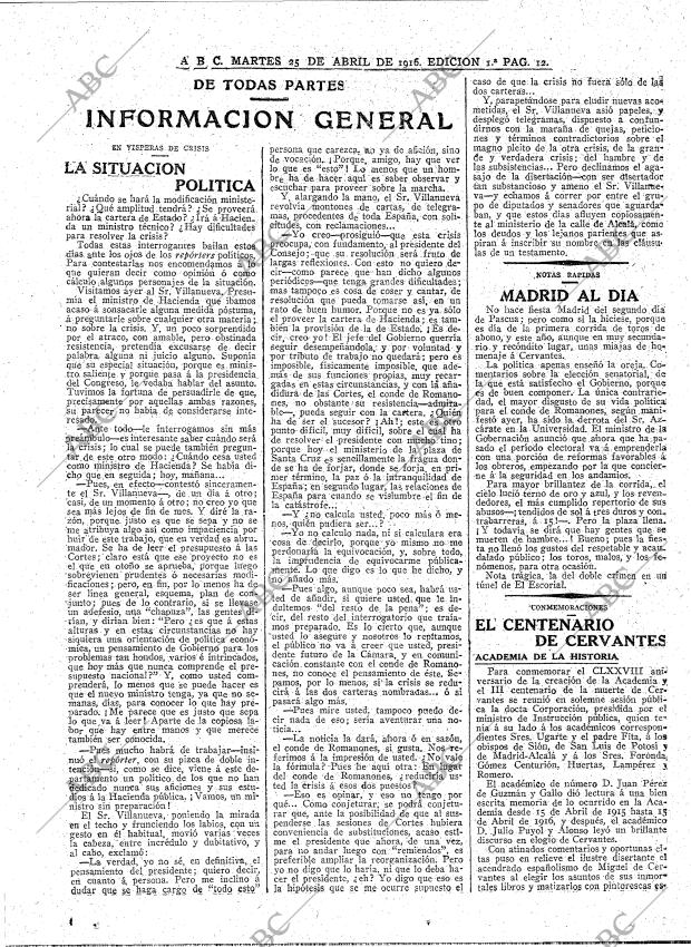 ABC MADRID 25-04-1916 página 10