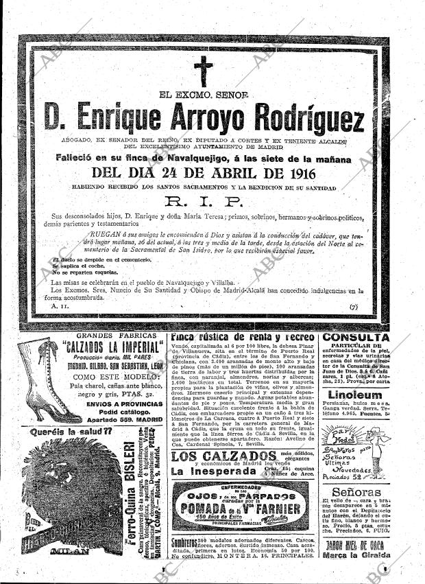 ABC MADRID 25-04-1916 página 17