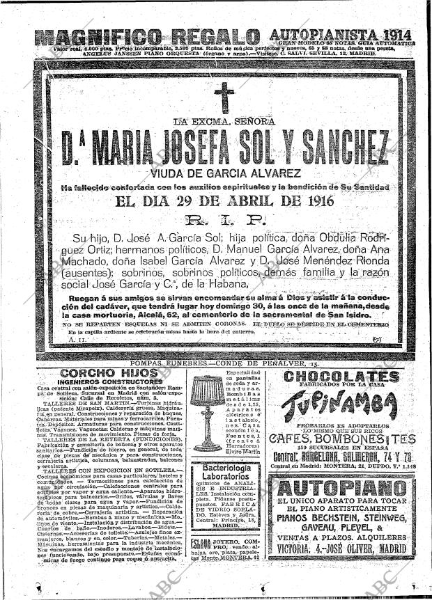 ABC MADRID 30-04-1916 página 30