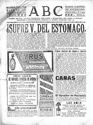 ABC MADRID 01-05-1916 página 1