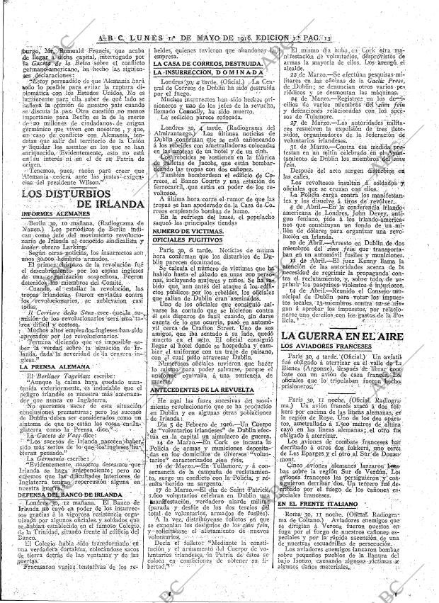 ABC MADRID 01-05-1916 página 13