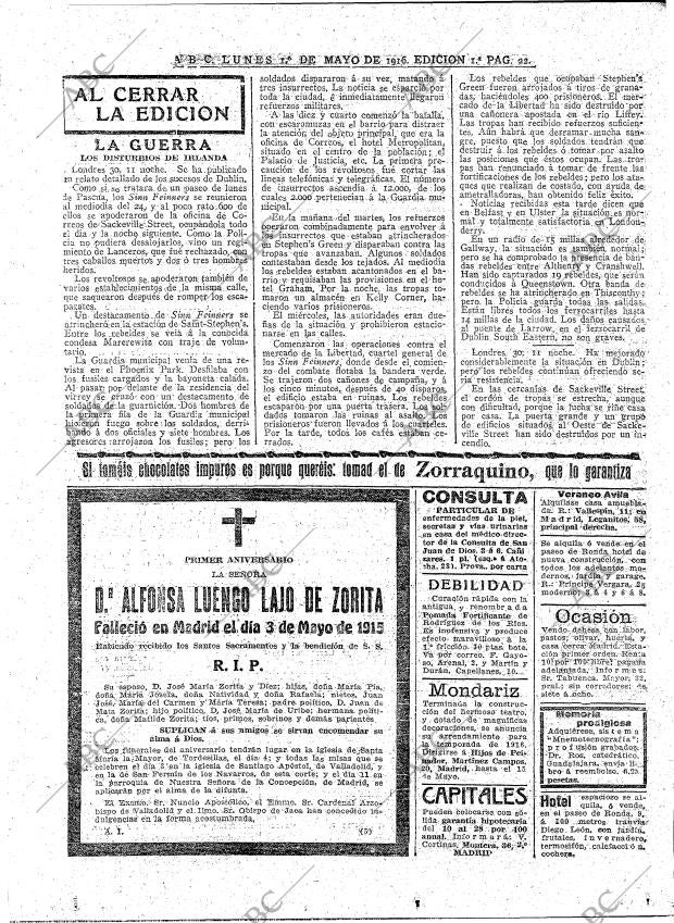 ABC MADRID 01-05-1916 página 22