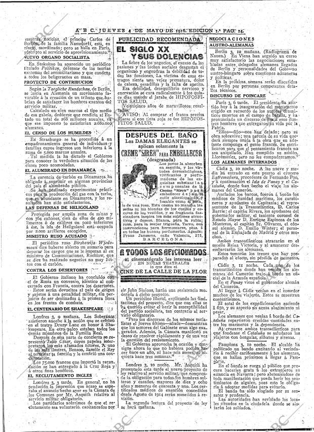 ABC MADRID 04-05-1916 página 14