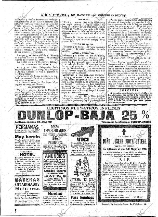 ABC MADRID 04-05-1916 página 24