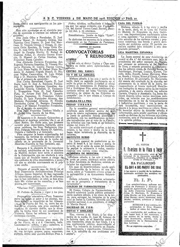 ABC MADRID 05-05-1916 página 21