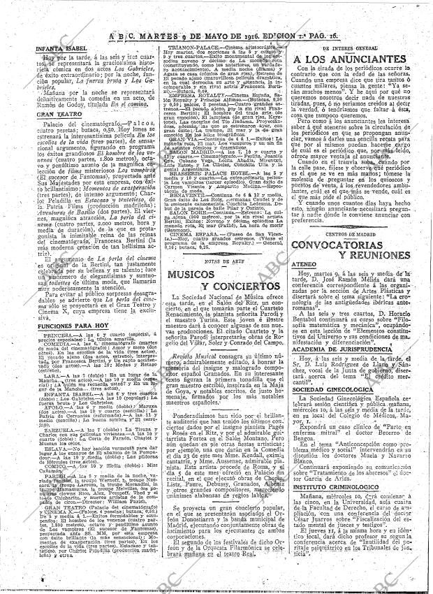 ABC MADRID 09-05-1916 página 16