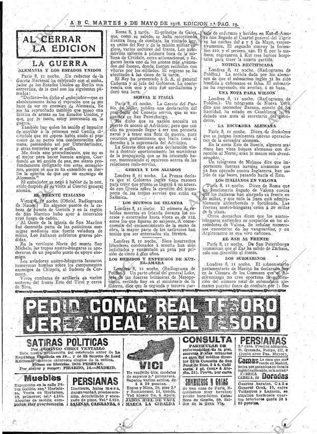 ABC MADRID 09-05-1916 página 19