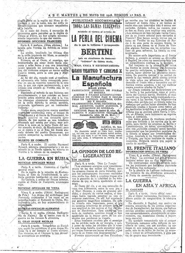 ABC MADRID 09-05-1916 página 8