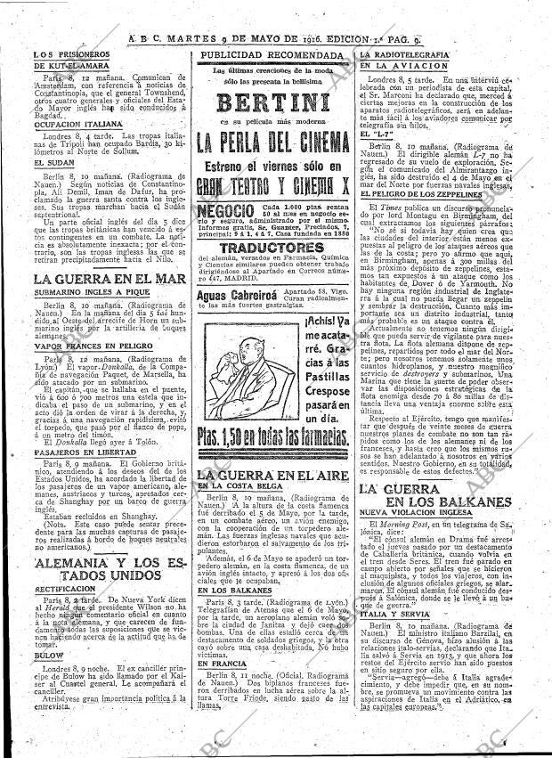 ABC MADRID 09-05-1916 página 9