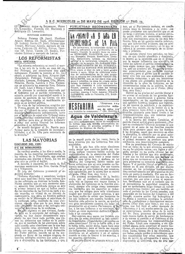 ABC MADRID 10-05-1916 página 14