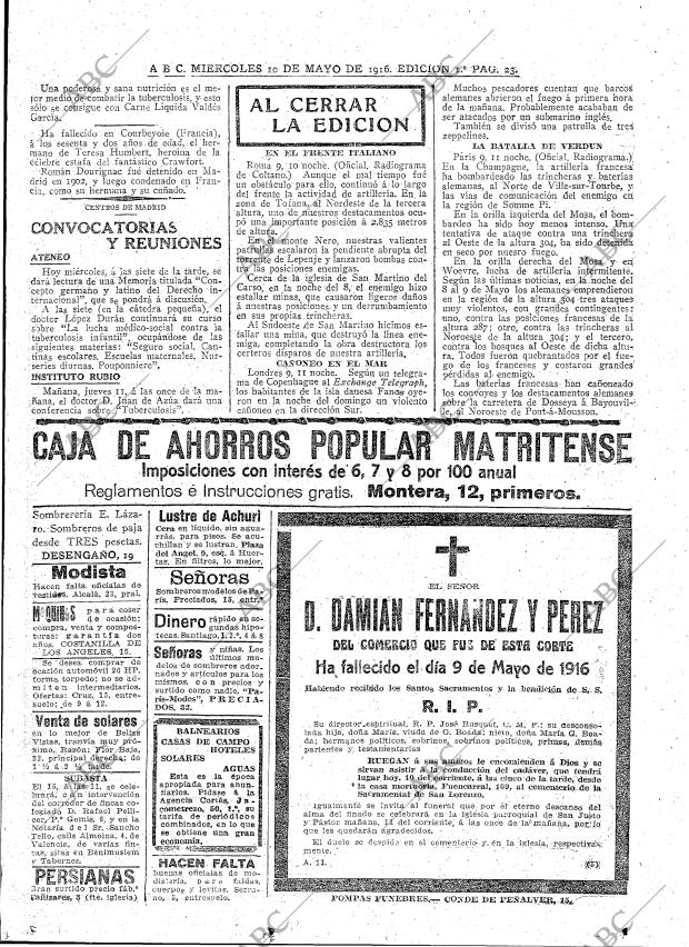 ABC MADRID 10-05-1916 página 23