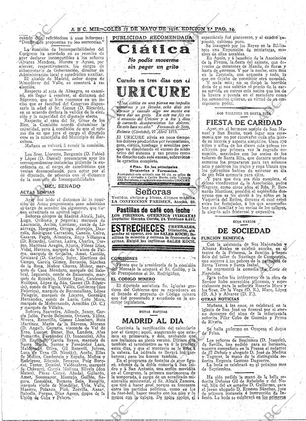 ABC MADRID 17-05-1916 página 14