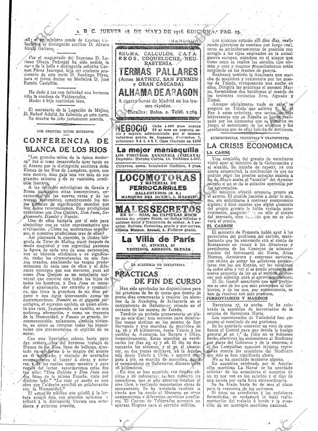 ABC MADRID 18-05-1916 página 15