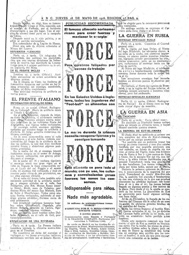 ABC MADRID 18-05-1916 página 9