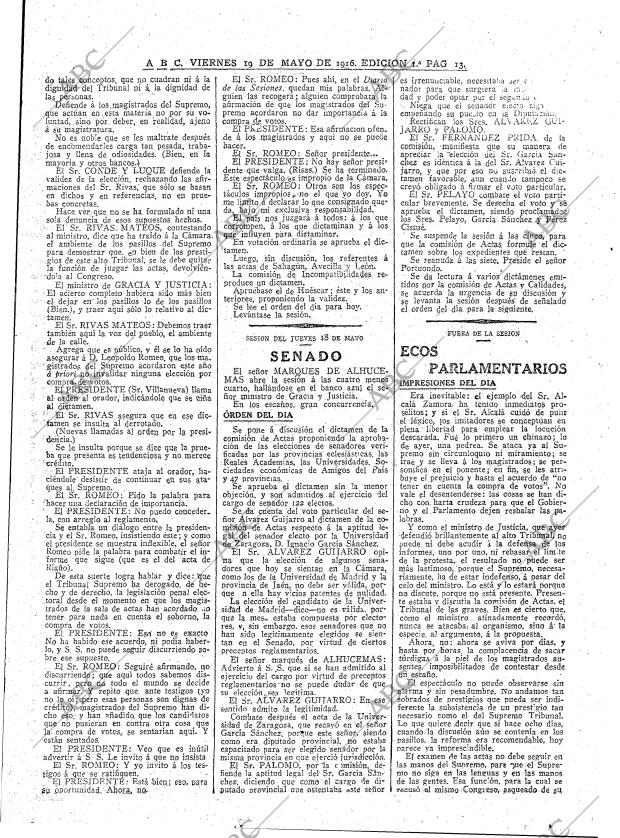 ABC MADRID 19-05-1916 página 13