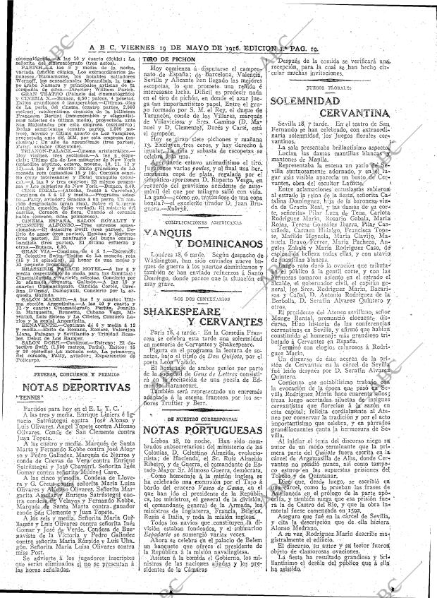 ABC MADRID 19-05-1916 página 19
